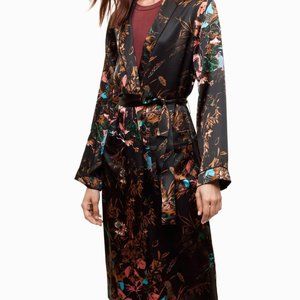 Wilfred pilier silk jacket robe kimono cover up